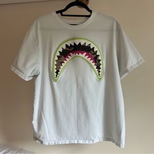 Eternity BC/AD S/S Camo Shark mouth T-SHIRT Green Multicolor white size‎ 2XL